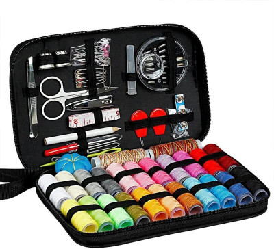 Gemsy Sewing Kit Box 98pcs | Tailoring and Accessories | Needle Thread Box | sui dhaga Sewing Kit