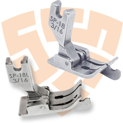 Wotel SP18L3/16-SP18R3/16 HingedFoot LEFT&RightGuide SingleNeedle Lock-StitchHighShank Sewing Kit