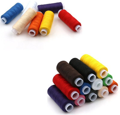 Crafts Haveli Sewing Thread 6Pc & Sewing Thread 12pc Sewing Kit