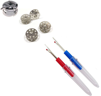 Crafts Haveli Combo 2 Items Bobbin 4Pc _ 1 Case & Seam Ripper-2 Sewing Kit
