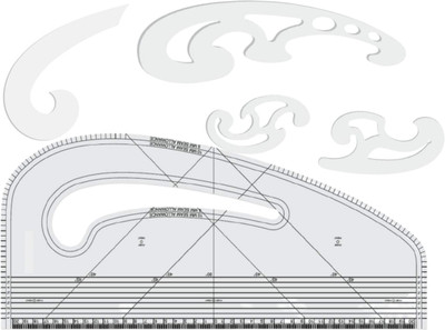 Artonezt Tailoring Tools – Pattern Curve + French Curve Scale (Set of 3) + Armhole Curve Sewing Kit