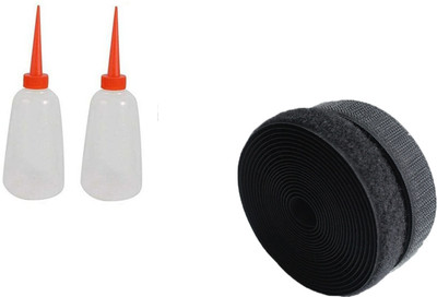 Kunfaya Combo Of 2 Machine Oil Bottle + 5 Mtr Velcro Tape Sewing Kit