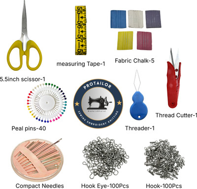 ProTailor Professional Sewing kit with 9 Accessories Tailoring kit -269 Items combo Sewing Kit