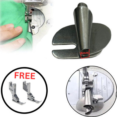 EASYSEW Sewing Rolled Hemmer Foot – 6mm Wide Presser Foot with Free foot Sewing Kit