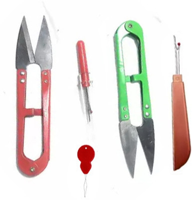 manrish 2Pcs Seam Rippers,2Pcs Cutter&Threader/Sewing Tools/Stitch Unpicker DIYCraftTool Sewing Kit