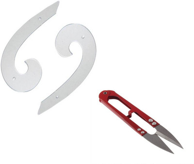 Crafts Haveli Combo 2 Items Armhole Curve 2pc & Thread Cutter-1 Sewing Kit