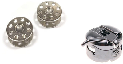Kunfaya Tailoring Combo Of 2 Bobbins + 1 Bobbin Case Sewing Kit