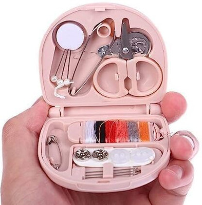 NEWSPARSH Anvi Mini Sewing Machine with needle, Scissor, Buttons, Pin and Six Color Thread Sewing Kit