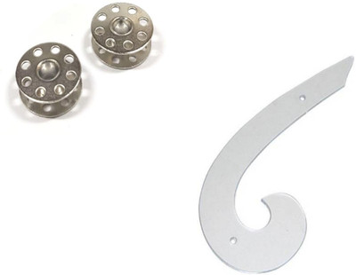 Kunfaya Tailoring Combo Of 2 Bobbins + 1 Armhole French Curve Sewing Kit