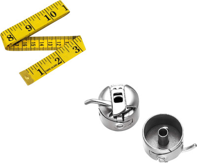 Kunfaya Combo Of 1 Measuring Tape + 1 Bobbin Case Sewing Kit
