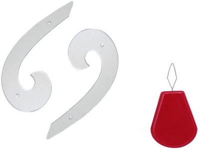 Crafts Haveli Combo 2 Items Armhole Curve 2pc & Needle Threader-1 Sewing Kit