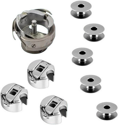 jsc COMBO BOBBIN(PACK OF 5)BOBBIN CASE(PACK OF 3)HOOKSET(PACK OF 1)SEWING MACHINE Sewing Kit