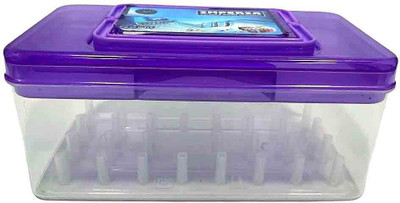 deleemoonts Double Layer Empty Sewing Kit Box - 32 Reels Capacity Sewing Kit