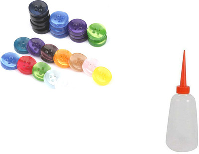 Crafts Haveli Tailoring Combo 2 Items Button Multi 20pc & Sewing-Machine-Oil Sewing Kit