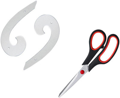 Crafts Haveli Combo 2 Items Armhole Curve 2pc & Scissor Sewing Kit