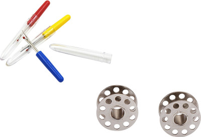 Kunfaya Combo Of 3 Seam Ripper + 2 Bobbins Sewing Kit