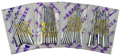 Juki Flying Combo 40 Needles Set for Auto Sewing Machines – Sizes 11,14,16,18 Sewing Kit