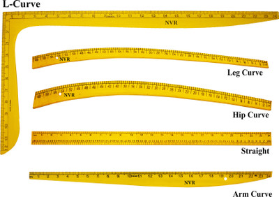 NVR Fashion designing scales (ArmCurve, HipCurve, LegCurve , straight & Lcuve) Sewing Kit