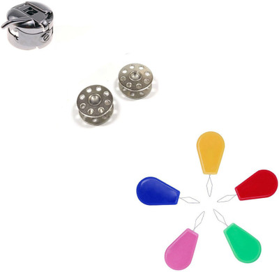 Crafts Haveli Bobbin 2Pc & Case & Needle Threader 5pc Sewing Kit