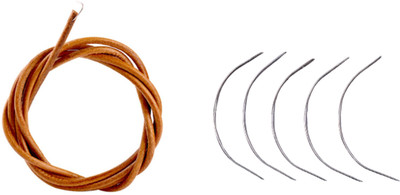 Kunfaya 1 Machine Leather Belt + 4 C Type Needles Sewing Kit