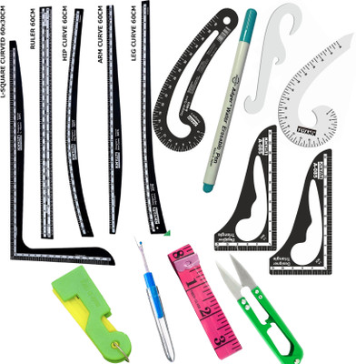 Kitoarts Tailoring Scales,Tailoring Scales Kit,Curve Scale For Tailoring,Tailoring Tools Sewing Kit