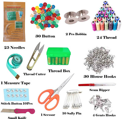 NEWBOOKEY Sewing Kit Box With All Accessories - Tailoring Kit Sewing Kit