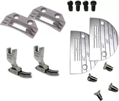 JACK Combo E-18 Needle Plate, Feed Dog, P351 Pressure Foot Set Single Needle Sewing Kit