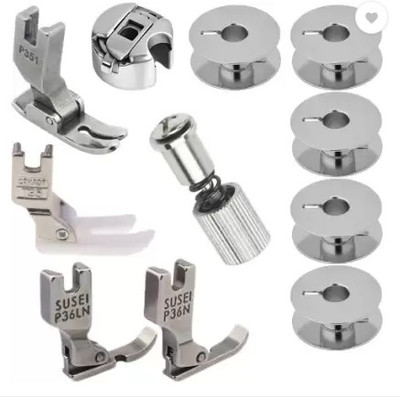 SEWEASY COMBO P351 FOOT, T35 FOOT, P36LN-P36N, BOBBIN, BOBBN CASE & QUICK SCREW SEWING KIT with High Shank(Pack of 7)