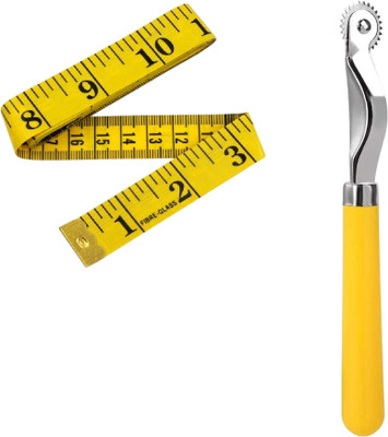 Kunfaya Combo Of 1 Measuring Tape + 1 Tracing Wheel Sewing Kit