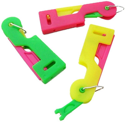 Crafts Haveli Needle Threader Device- Press and Thread Device Tailoring and Sewing Tool- 6Pc Sewing Kit