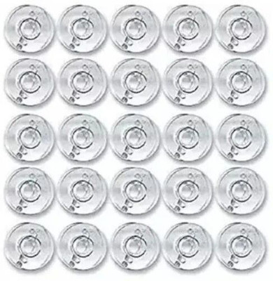 jsc (PCS 15)Transparent Plastic Bobbin for Small Automatic Machines Plastic Bobbins Sewing Kit