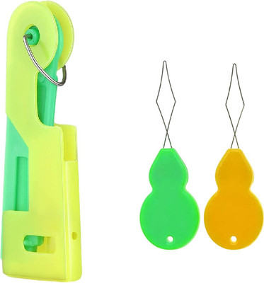 Kunfaya Combo Of 1 New Needle Threader + 2 Needle Threader Sewing Kit