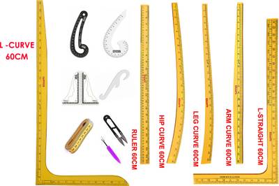 Kitoarts Wooden Tailoring Scales,Tailoring Tools,Measuring Scale, Tailoring Materials Sewing Kit