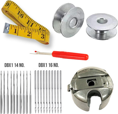SSS COMBO INCH TAPE, SEAM RIPPER, BOBBIN AND BOBBIN CASE AND DBX1 NEEDLES TAILORING Sewing Kit