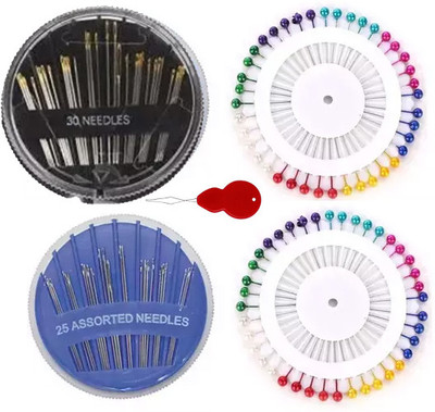 manrish Needles , Moti Pins & Threader Combo/Tailoring Tools/Sewing Tools Sewing Kit