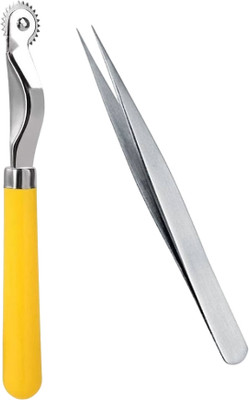 Kunfaya Combo Of 1 Tracing Wheel + 1 Tweezer Sewing Kit