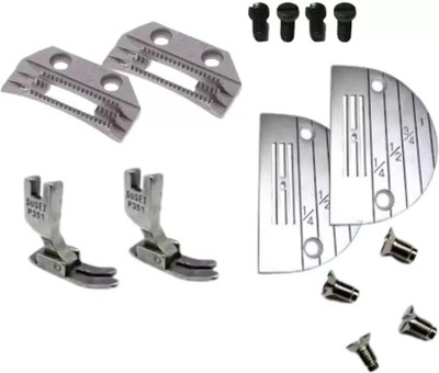 Wotel Combo E-18 Needle Plate, Feed Dog, P351 Pressure Foot Set Single Needle Sewing Kit