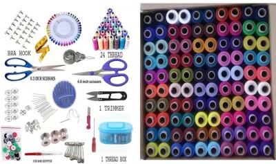 Macaw Combo Pack Of Thread Box and Tailoring Accessories Storage Box Sewing Kit