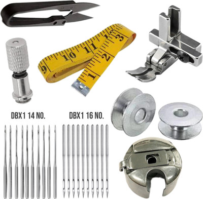 SSS COMBO INCHTAPE, QUICK SCREW, BOBBIN, BOBBIN CASE, DB1 NEEDLE, CUTTER AND T3 FOOT Sewing Kit