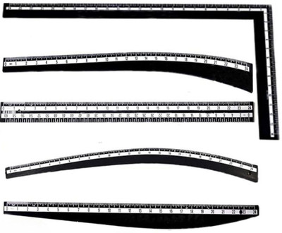 Artonezt 24” Tailoring Scales Full Set Patter Making Templates Rulers Set of 5 Sewing Kit