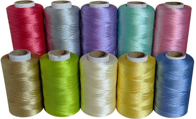 ANWALA MARKA Polyester silk light 10 pcs Sewing Machine Base Yes(Polyester)