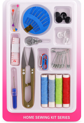 Stealodeal 01 SS Sewing Kit Sewing Machine Base No(Cotton, Stainless Steel, Plastic)