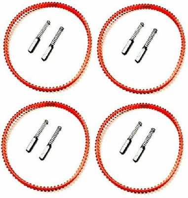 ZENITH Nylon and Carbon Sewing Machine Motor Nylon 4 Belt and 8 Carbon Set for Machine Nylon Round Sewing Belt