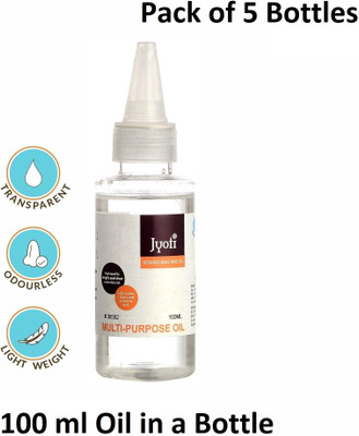 Jyoti Sewimg Machine Oil - Water White (100 ml) - Pack of 5 Bottles 500 ml Sewing Machine Oil(Bottle)
