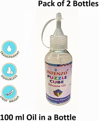 intenzo PREMIUM PUZZLE CUBE SILICON OIL FOR MULTI PURPOSE (pack of 2) 100 ml Sewing Machine Oil(Bottle)