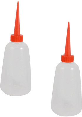 Kunfaya 2 Straight Tip Sewing Machine Squeeze Oil Plastic Bottle 75 ml Sewing Machine Oil(Nozzle)