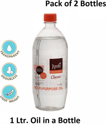 Jyoti Sewing Machine Oil Classic, Water White, Lubricating Oil (1 Litre) - 2 Bottles 1 L Sewing Machine Oil(Bottle)
