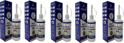 intenzo Multipurpose oil lubricant for Fans, Door,Chain, Home appliances pack of 5, 100 ml Sewing Machine Oil(Bottle)