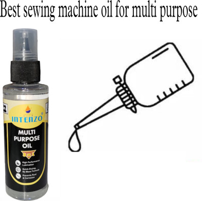intenzo Multi purpose Oil for Sewingmachine fan bi cycle chain best quality Manual Pump(250 ml Pack of 2)
