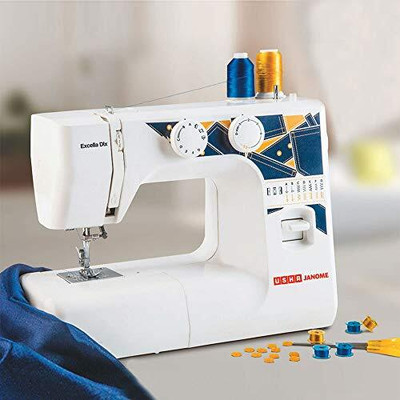 USHA Janome Excella DLX Electric Sewing Machine( Built-in Stitches 21)